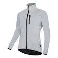 Silver waterproof windproof polyester long sleeved top coat with Asian and European size options