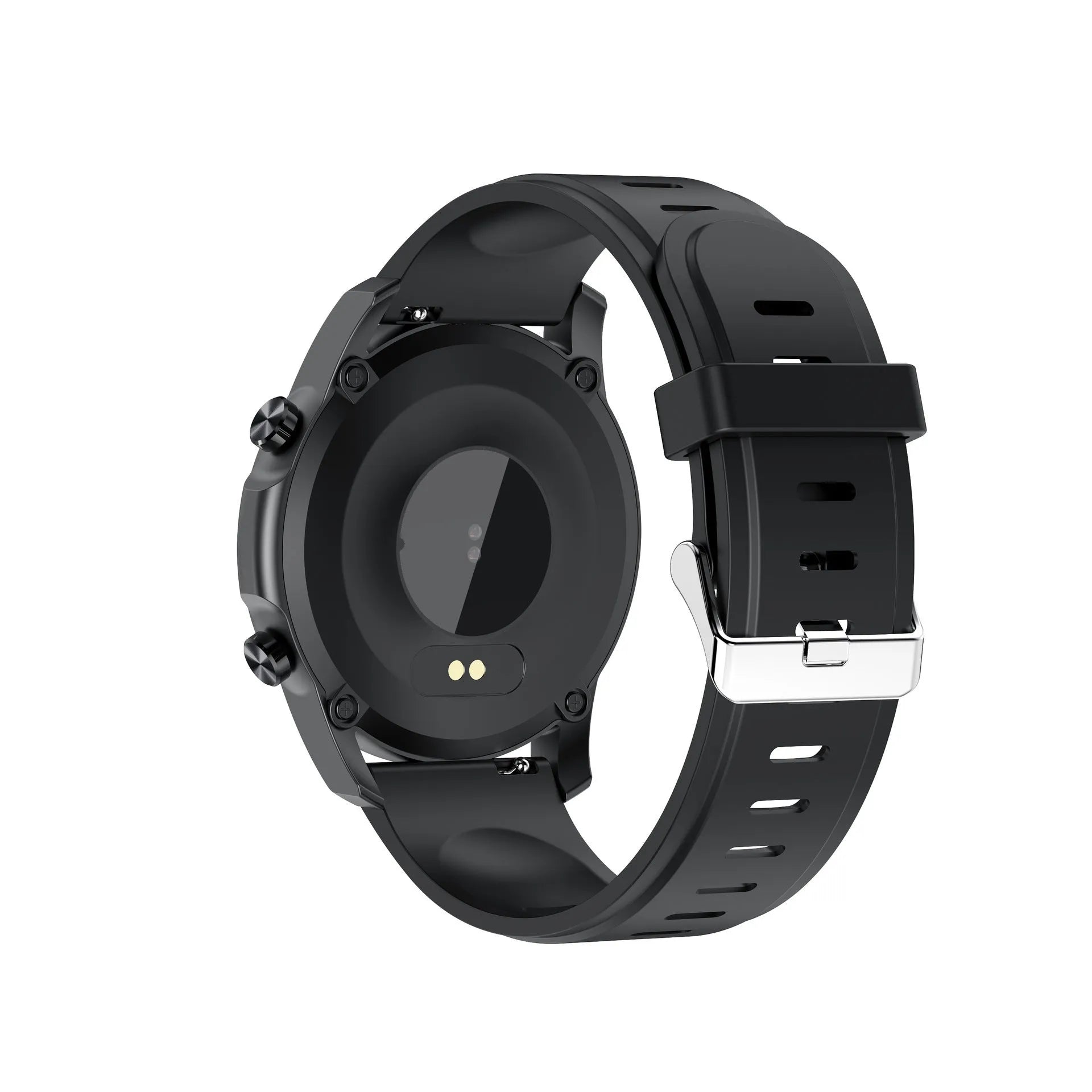 Youth2 Body Temperature Smart Bracelet in black or grey with 1.3-inch touchscreen on wrist.