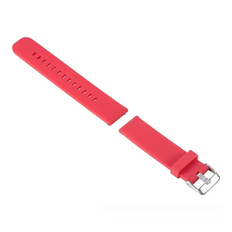 Jiaming Forerunner 245 silicone watch strap in seven colour options with straight buckle closure