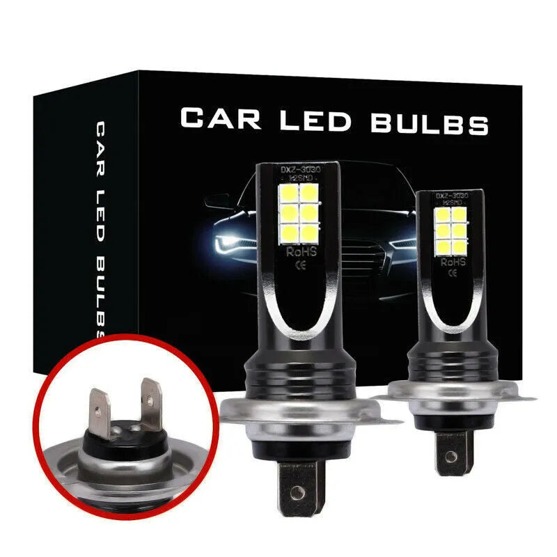 H7 socket 110W automotive LED fog light unit with 12 SMD chips and aluminium housing.