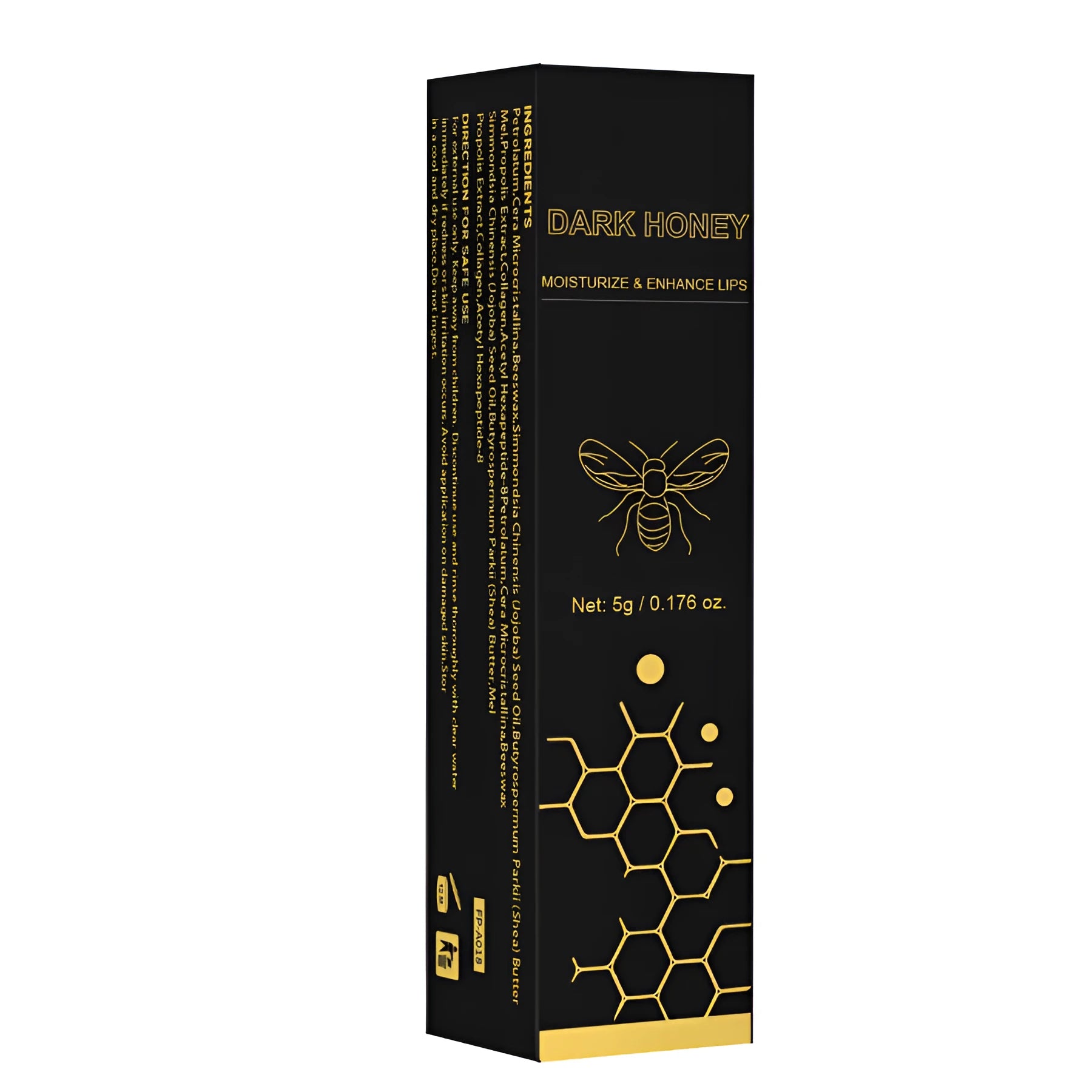 Dark Honey Dark Lipstick 5g bullet format cosmetic for universal skin types