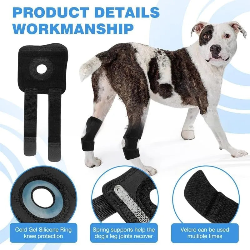 Black polyester pet leg guard for ACL rehabilitation and joint dislocation protection
