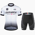 Road cycling short sleeve jersey suit in quick-dry polyester fabric