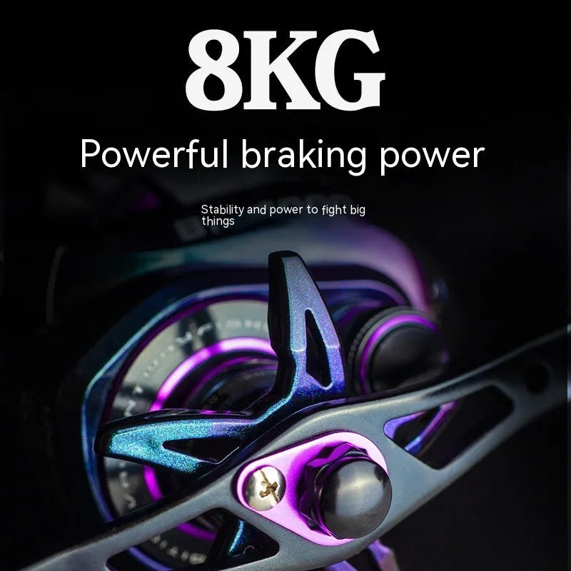 BM2000 fishing reel with magnetic brake system in water drop shape