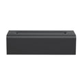 Square black USB aroma diffuser with colourful flame simulation effect and water mist emission