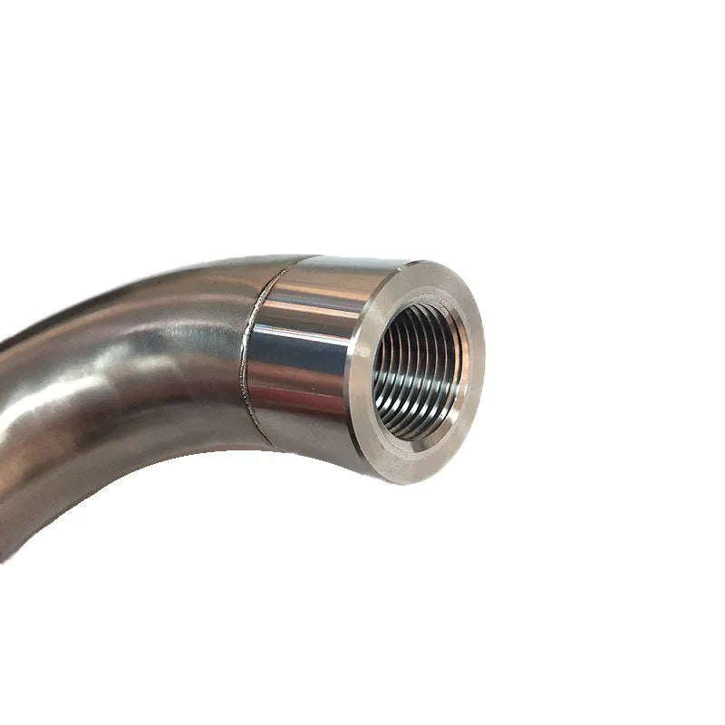 Automotive M18 x 1.5 temperature sensor adapter flow valve component with finishing grade machining