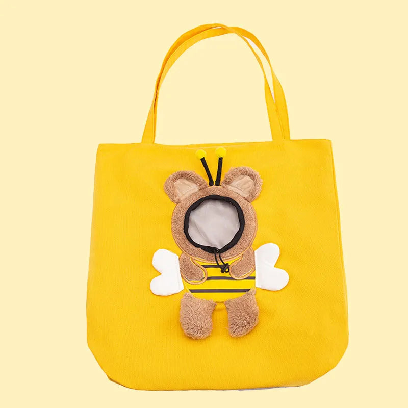 Little Bee Design pet carrier bag for cats and dogs in blue colour