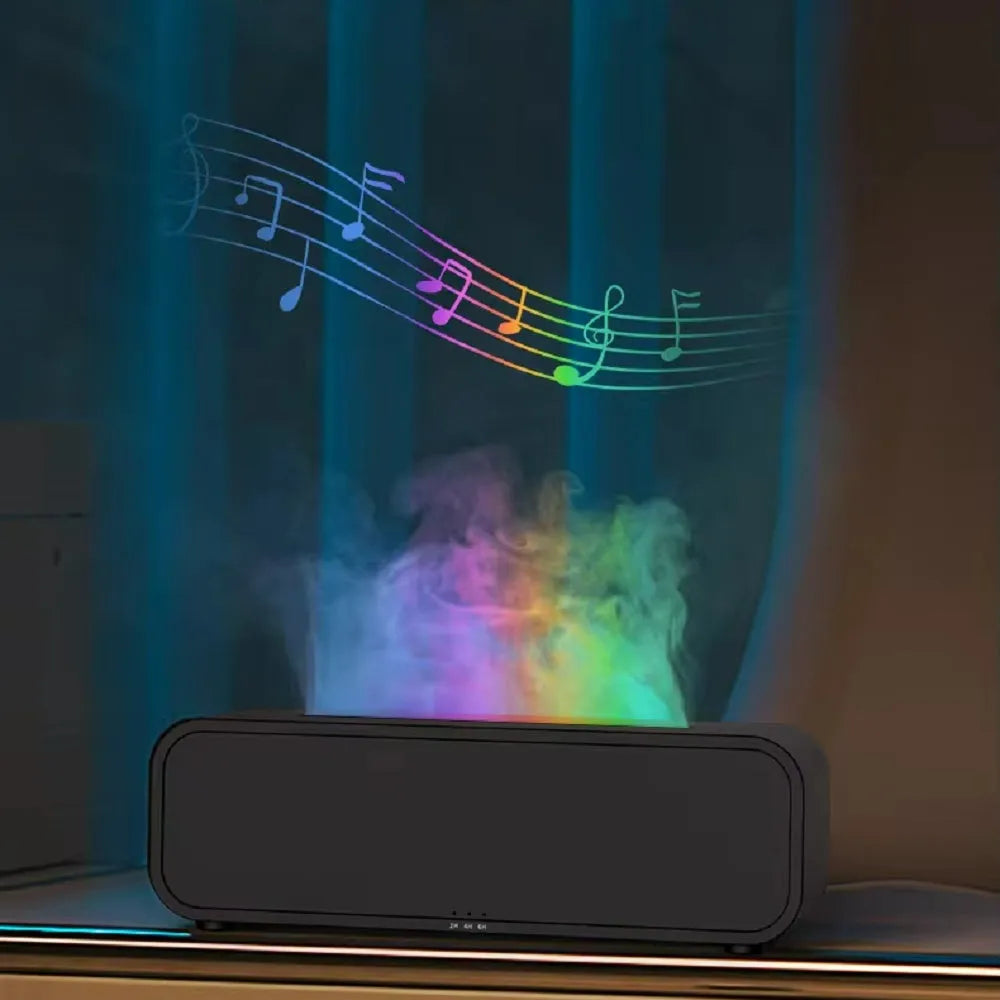 2024 USB aroma diffuser with remote control and colour-changing light in black and white options