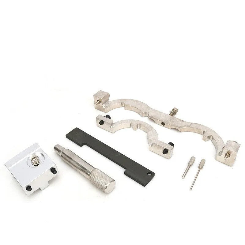 Red chrome-vanadium steel timing tool set for Opel 1.4 Oncla LUJ engine, 7 pieces.