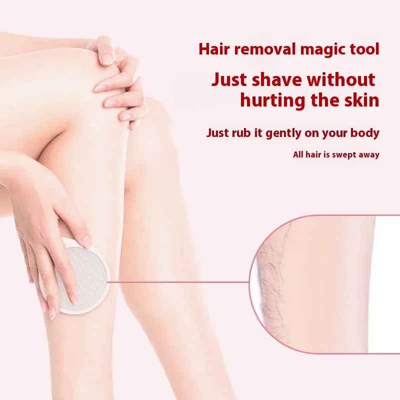 2-in-1 nano glass epilator and foot grinder device for whole body hair removal