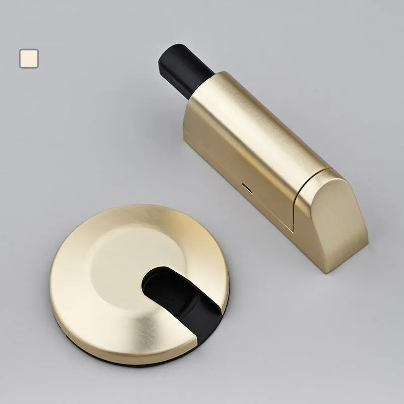 Modern invisible door stopper in zinc alloy with six colour finish options