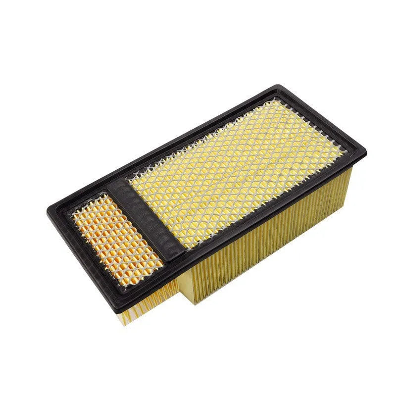 Dodge Ram pickup truck air filter cartridge with threaded connection and measured dimensions