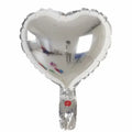 Peach heart shaped aluminium foil balloons in metallic colours for party decorations