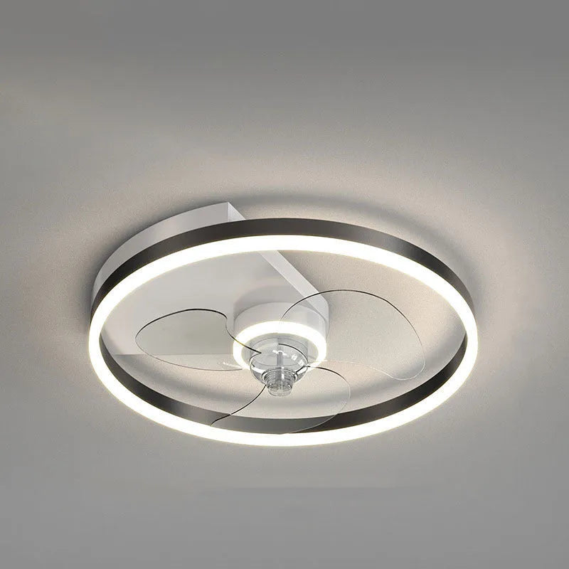Simple modern Nordic-style white ceiling light with LED bulbs, designed for a child's bedroom.