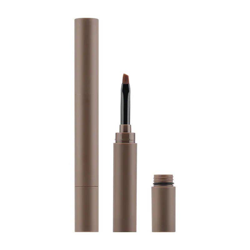A double-headed eyebrow cream showing pencil and powder ends, with packaging indicating five colour shades.