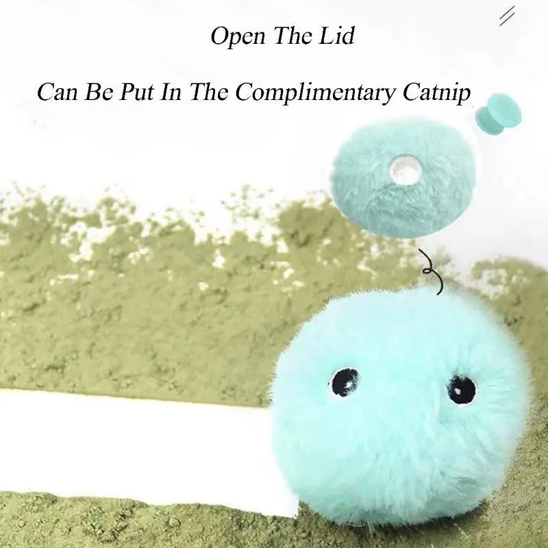 55mm interactive pet toy ball in blue, pink or yellow with animal sounds and gravity sensor
