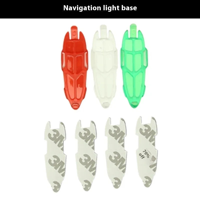 V3 wireless charging waterproof navigation light for RC car boat and aircraft models showing 43mm size