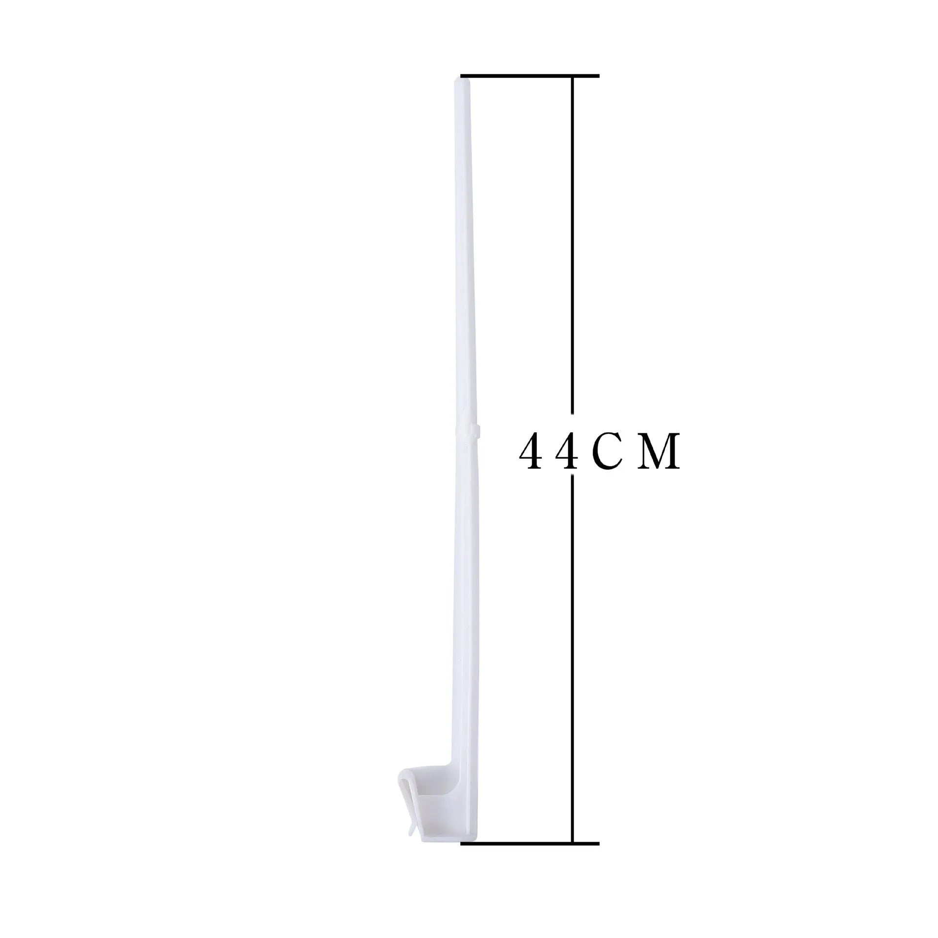 White PP plastic car window flag bracket set with 10 flag poles for vehicle display