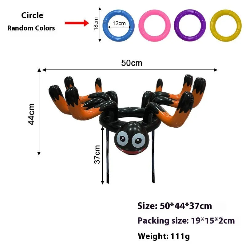 Ghost festival inflatable octopus ferrule throwing toy in multiple colour options for teenagers