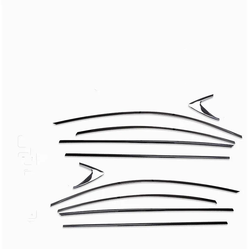 Black titanium stainless steel window trim strip complete set for professional window installation