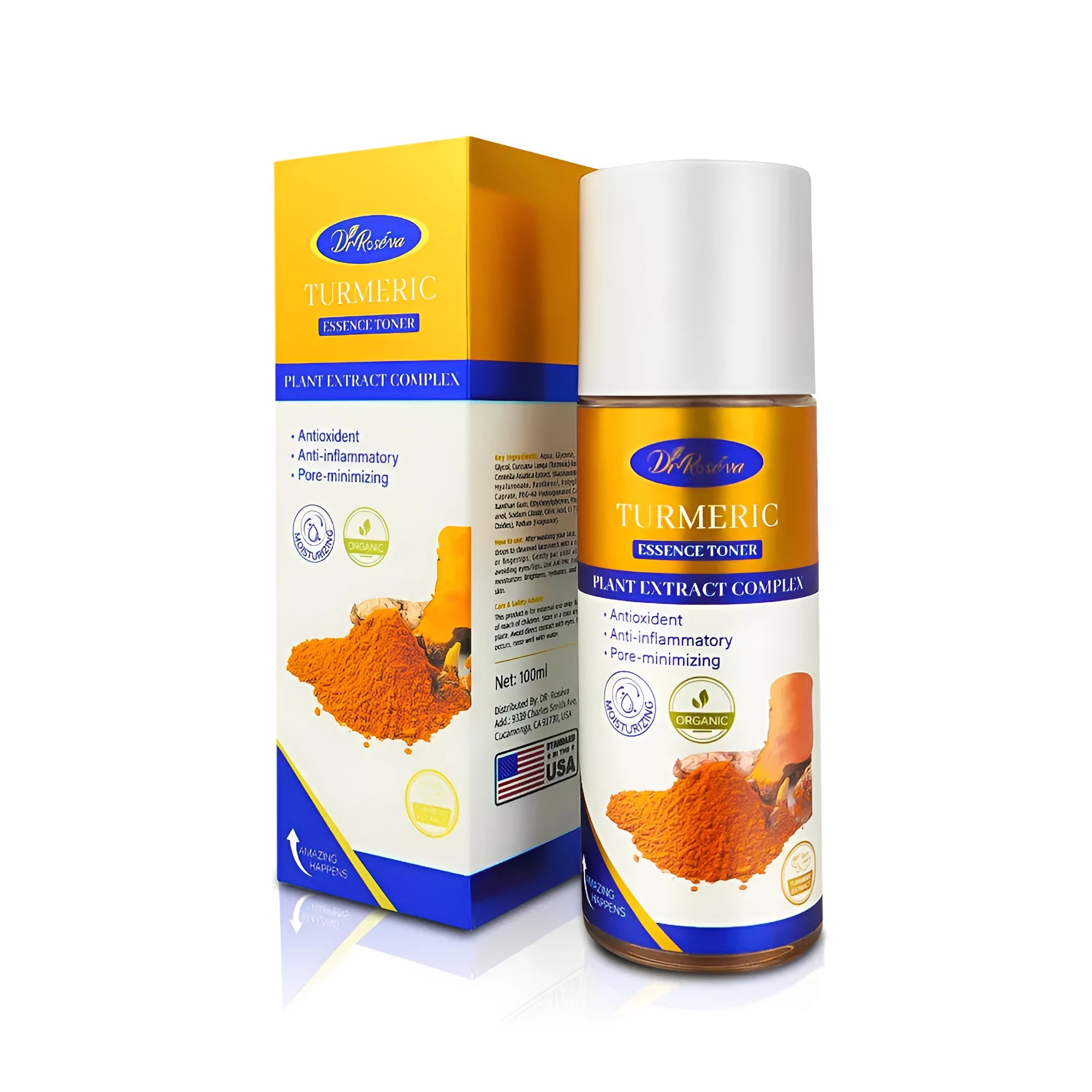 Turmeric essence lotion 100ml bottle for fading wrinkles and firming skin, universal skin type