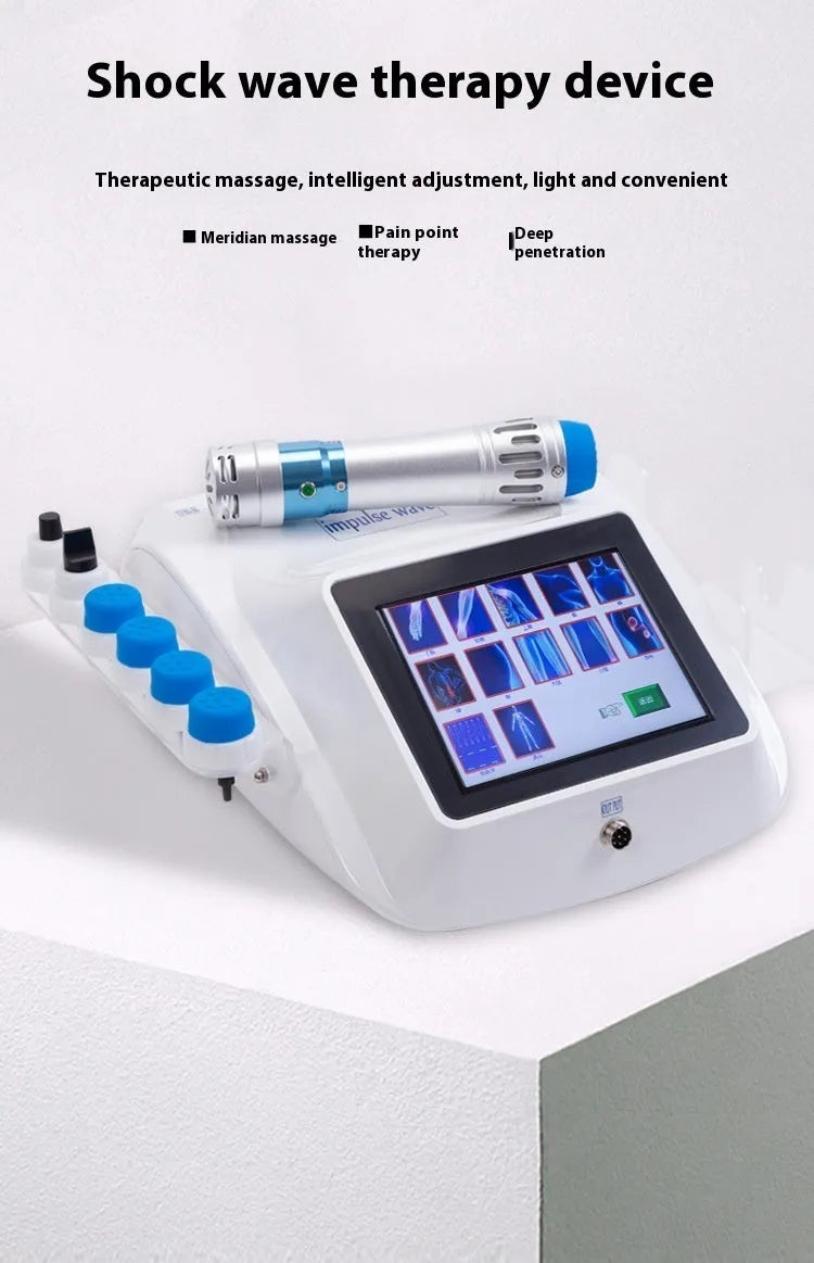 Electromagnetic extracorporeal shock wave physiotherapy instrument handheld device