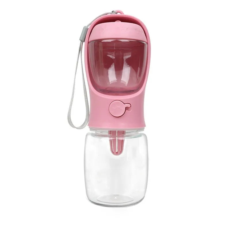 Dual-use portable dog water cup with split water grain design in selected colour and capacity