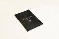 Black dream journal notebook with business simplicity design for recording dreams and sleep tracking