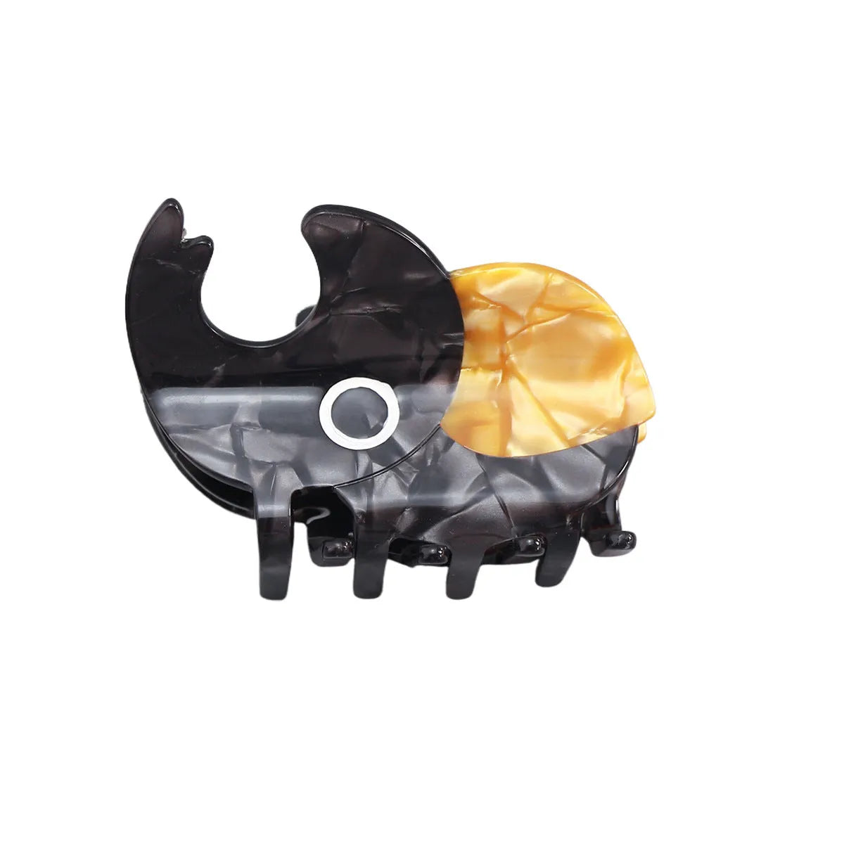 Handmade cellulose acetate beetle grip in cartoon style for insect biology observation