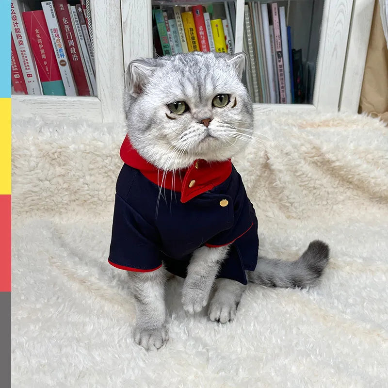 Tiger stripe plum blossom pattern pet hoodie for cats and dogs in small and medium sizes
