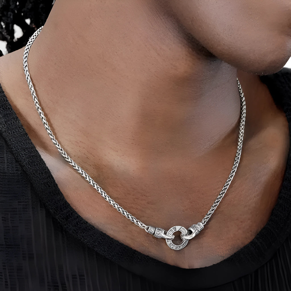 S925 sterling silver clavicle necklace for women with simple pendant, available in 50cm, 55cm, and 60cm chain lengths.