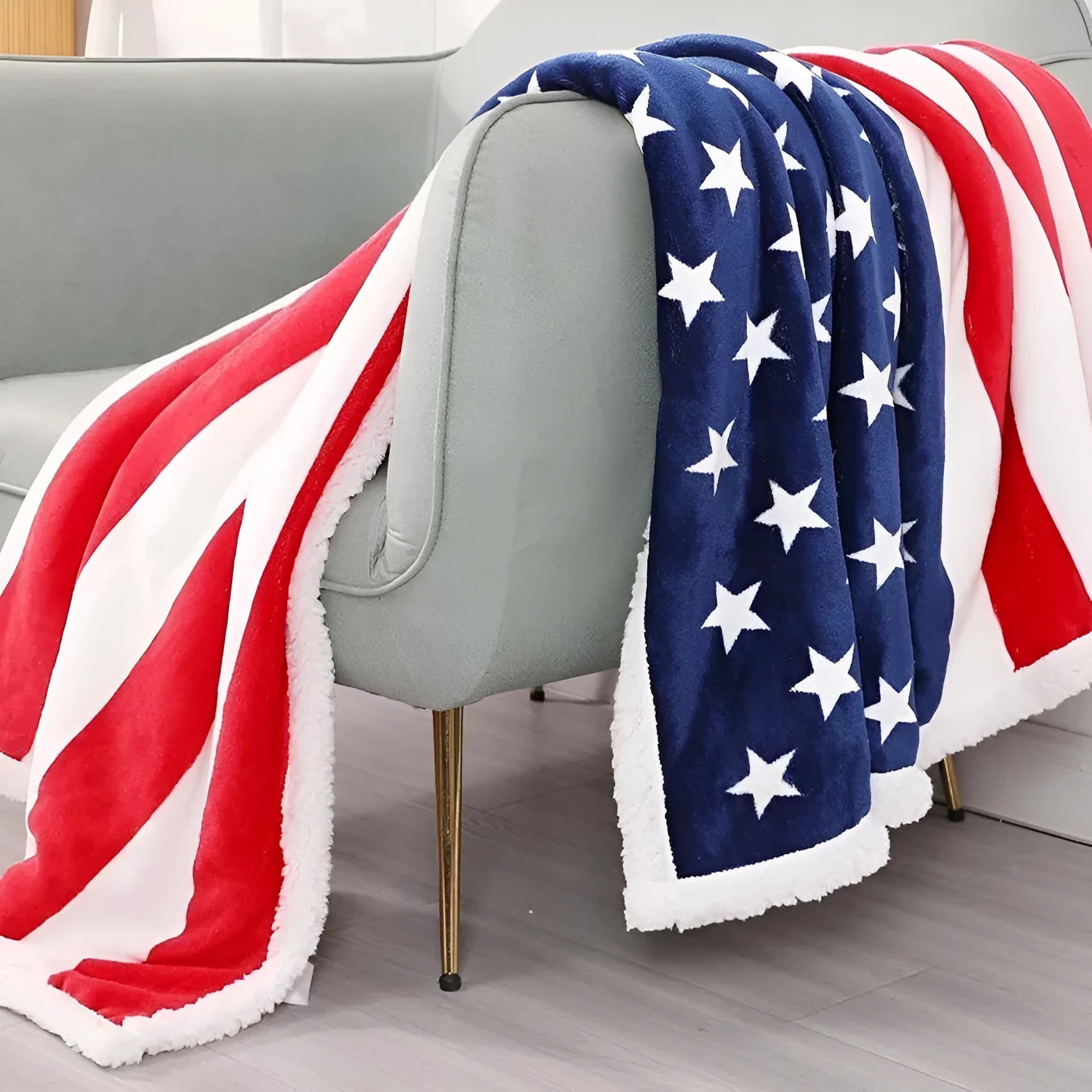 Striped polyester blanket showing 80x120cm 100x130cm 130x150cm sizes for autumn winter