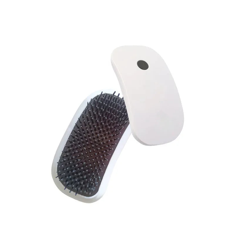 Pink electric pet massage brush with TPE comb teeth for cats and dogs