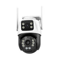 Wireless dual screen outdoor surveillance camera system with 3MP HD resolution