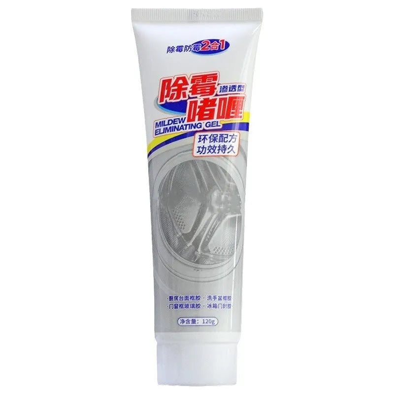 Household demildew gel cleaner for refrigerator and washing machine rubber gasket mould removal