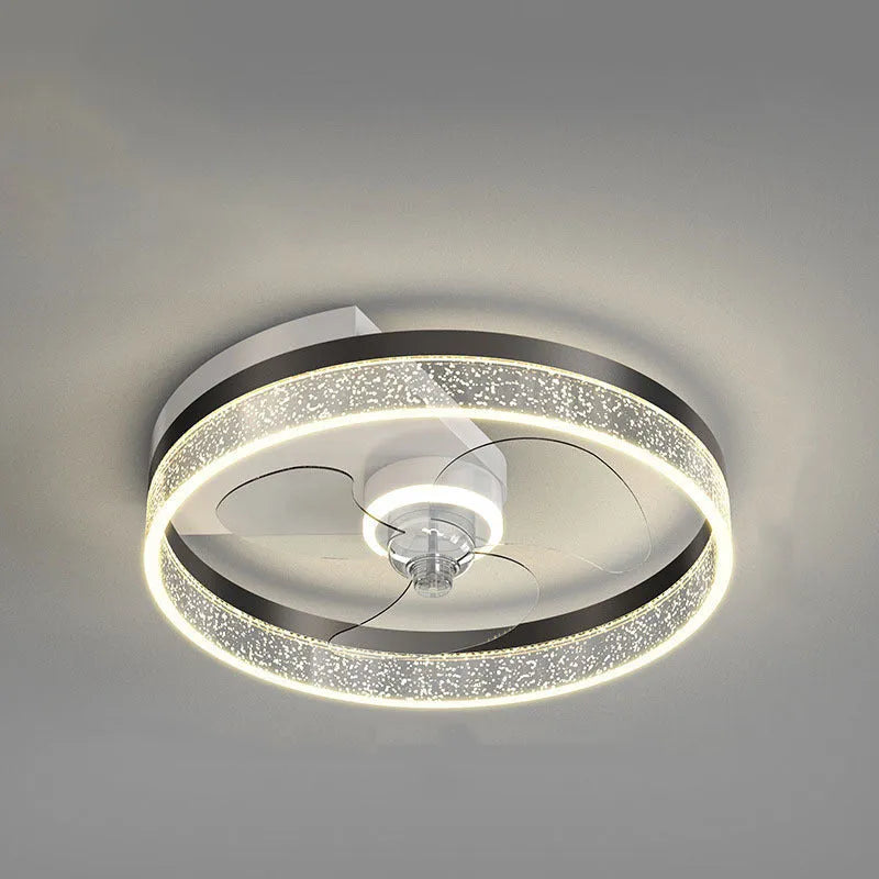Simple modern Nordic-style white ceiling light with LED bulbs, designed for a child's bedroom.