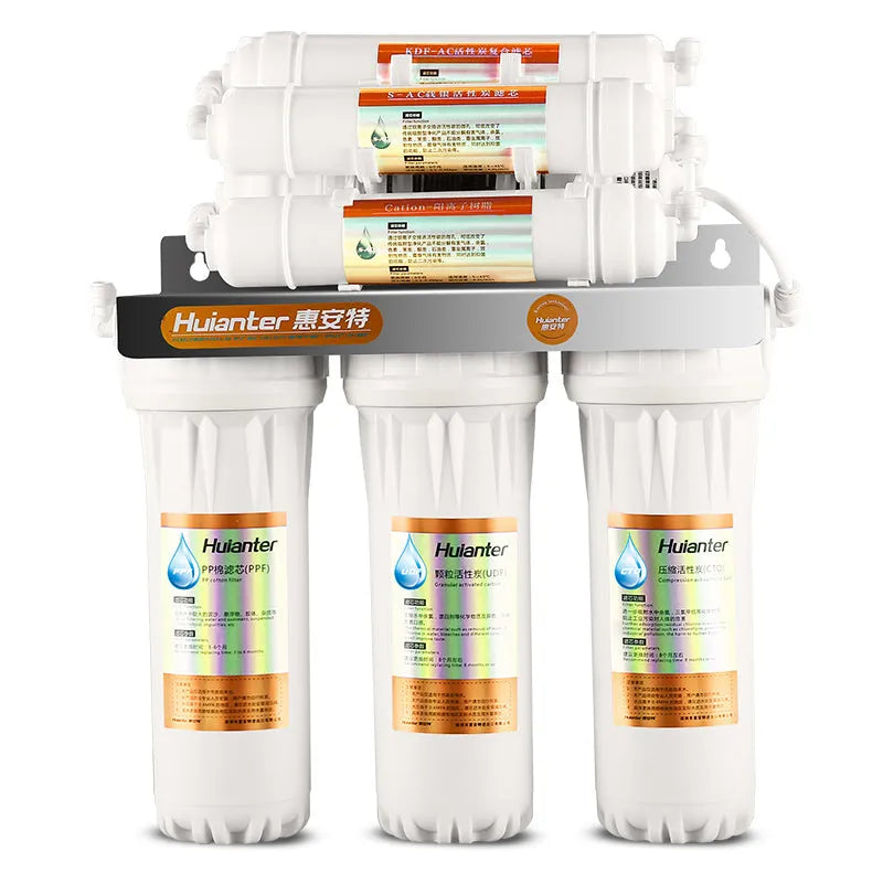 White plastic water purifier replacement filter element for household drinking water systems