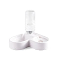 White food-grade plastic pet water fountain with a quiet pump, holding 4 litres of water.