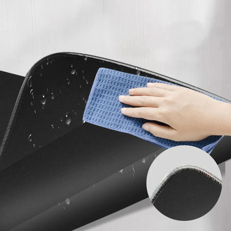 Wireless charging RGB luminous mouse pad 300x800x4mm with rubber base and cloth surface
