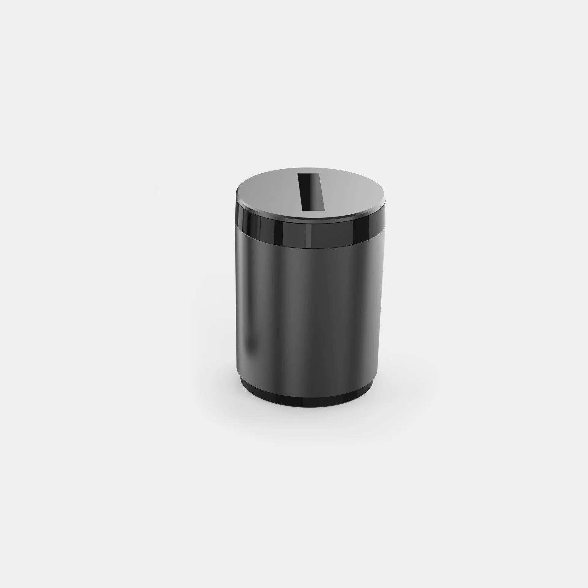 Automatic opening and closing plastic CNC car ashtray 7x10cm secret silver built-in battery