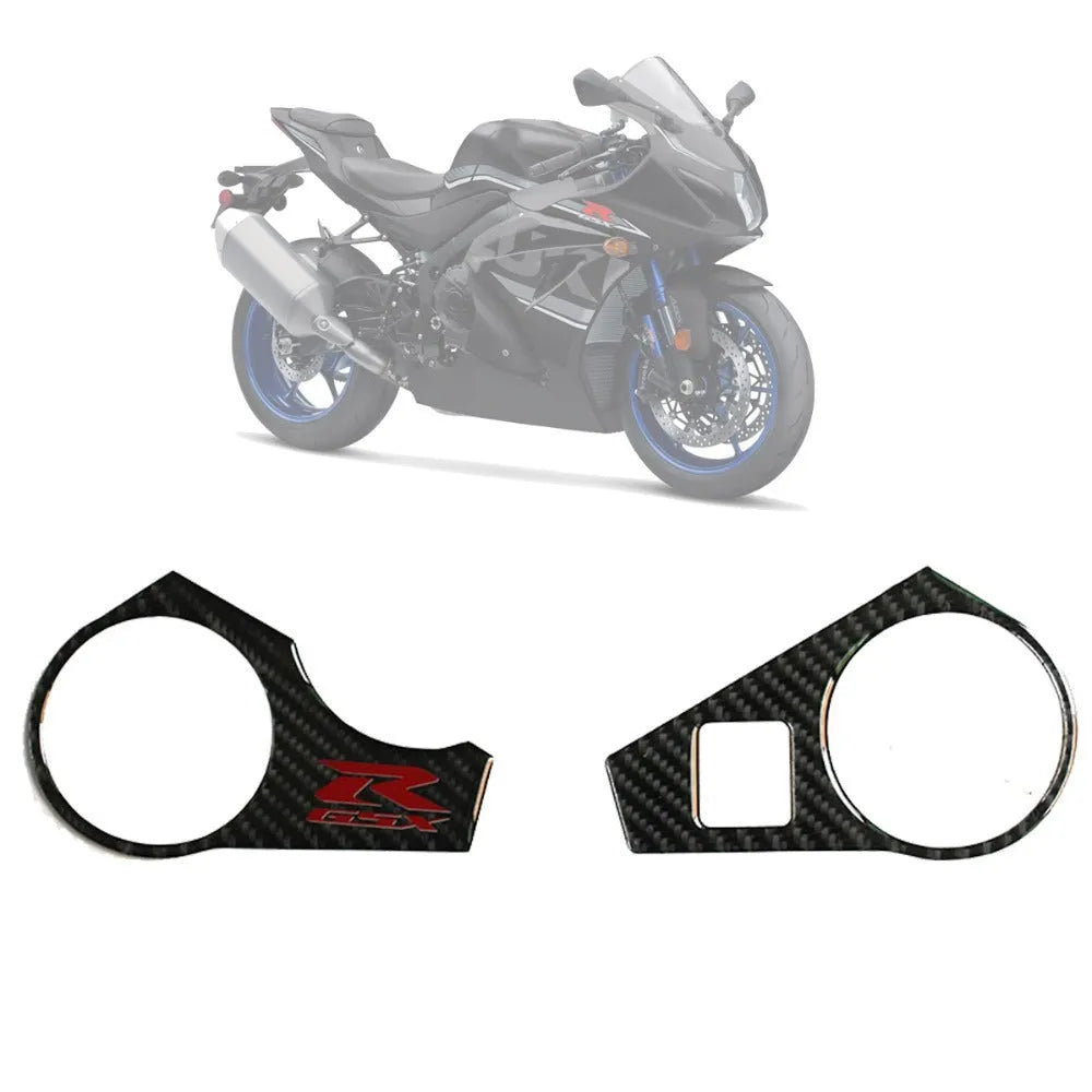 Black adhesive sticker for SUZUKI GSXR1000 L1 motorcycle carbon fibre upper plate