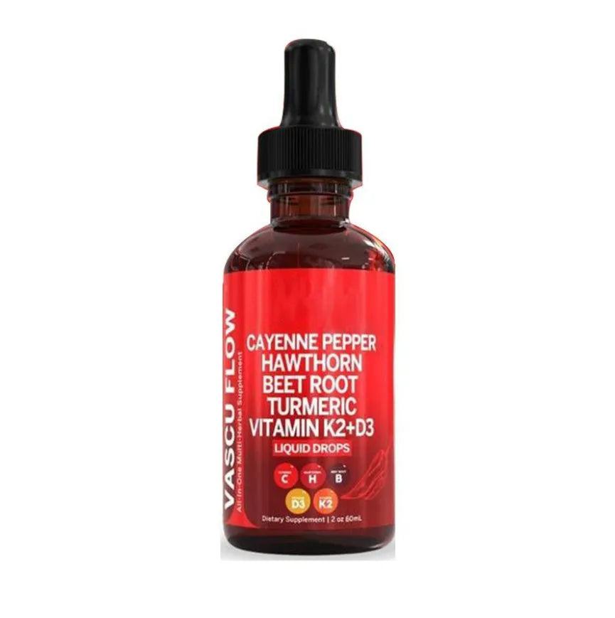 60ml bottle of vitamin D3 K2 hawthorn fruit supplement liquid drops