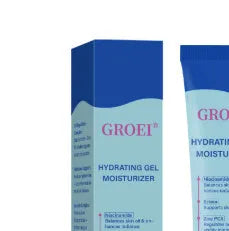 50ml moisturising facial gel pot with hyaluronic acid for skin hydration