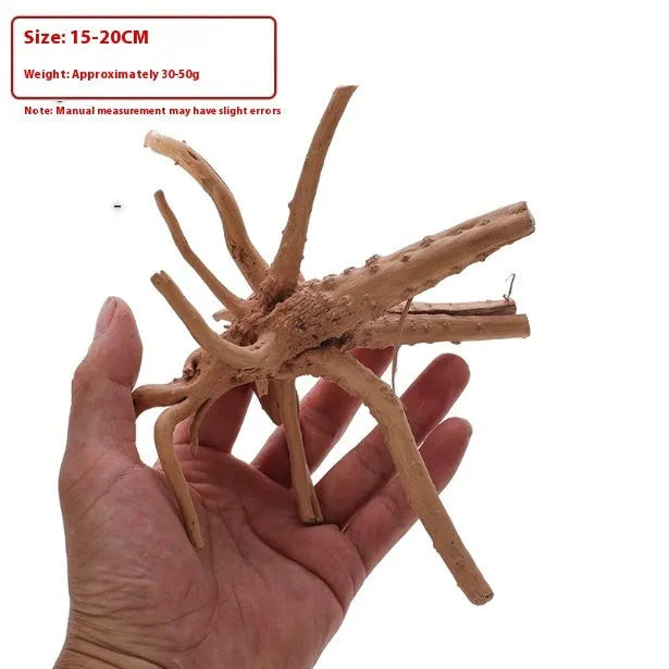 Natural wood Xiaoqi root aquarium decoration ornament for fish tanks in small sizes