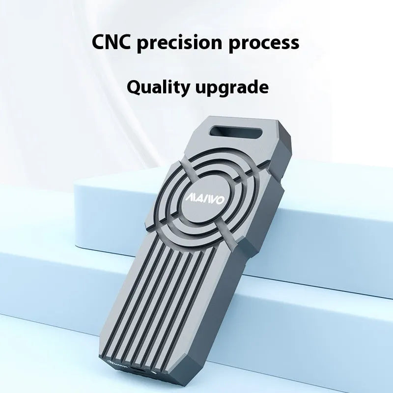 USB4 hard disk enclosure in aluminium alloy housing for NVMe M.2 solid-state drives