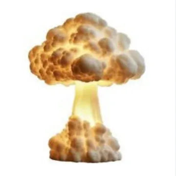 Atomic bomb explosion mushroom cloud shaped table lamp with USB power connector