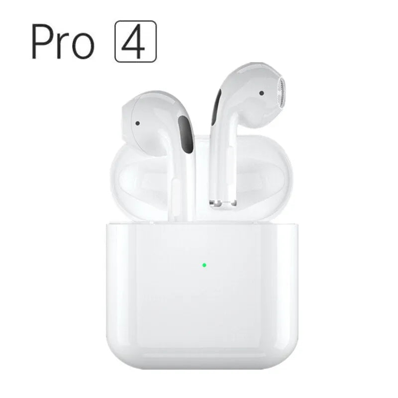 Sports Pro4 wireless Bluetooth headset in black or white colour, in-ear sports design