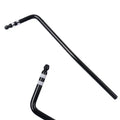 Guitar tremolo bar in black finish with direct plug-in metal construction