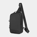 Casual black camouflage chest bag with waterproof function and single shoulder strap