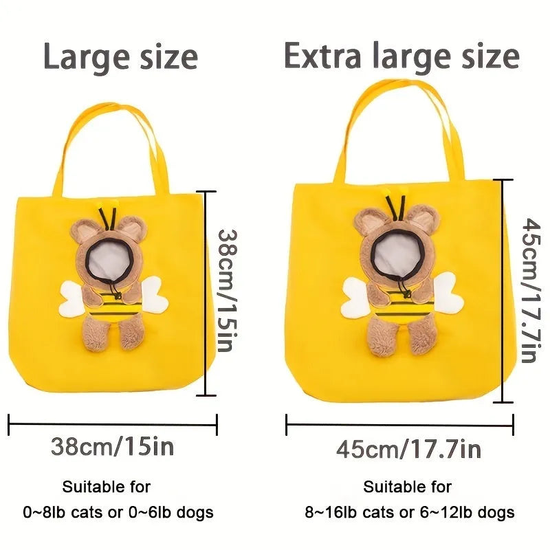 Little Bee Design pet carrier bag for cats and dogs in blue colour